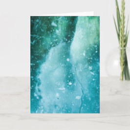 Green Turquoise Ice Art Foto Kaart