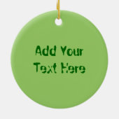 Green Turtle Baby 3D Circle Ornament (Achterkant)