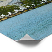 Green Turtle Cay-kerk, De Bahama's Poster (Hoek)