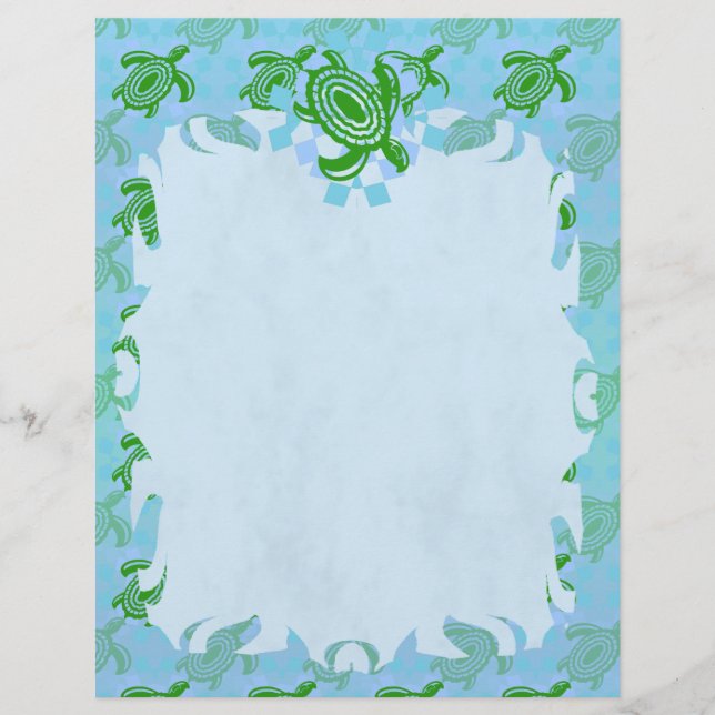 Green Turtle Flame Letterhead (Voorkant)
