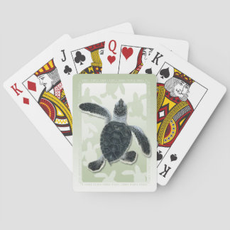 Green Turtle Hatchling-speelkaarten Pokerkaarten