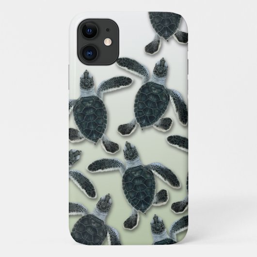 Green Turtle iPhone Case (Achterkant)