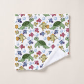 Green Turtles And Yellow Fish  Bad Handdoek (Wasdoekje)