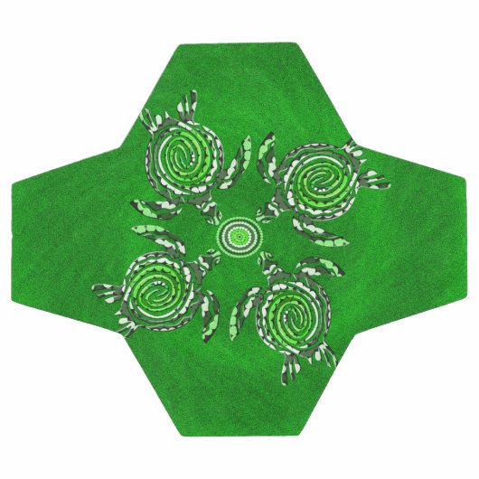 Green Turtles Dot Art, Voetbal (Enkel)