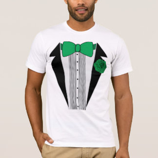 Green Tuxedo-Shirt T-shirt
