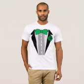 Green Tuxedo-Shirt T-shirt (Voorkant volledig)