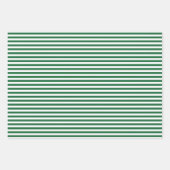 Green Twigs & Red Berries, gemengd kerstpatronen Inpakpapier Vel (Voorkant 2)