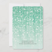 Green Twinkle Lights Folie Balloon 16e verjaardag Kaart (Achterkant)