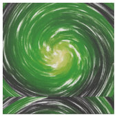 Green Twist Abstracte Art Stof (Close Up)