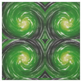 Green Twist Abstracte Art Stof (Swatch)