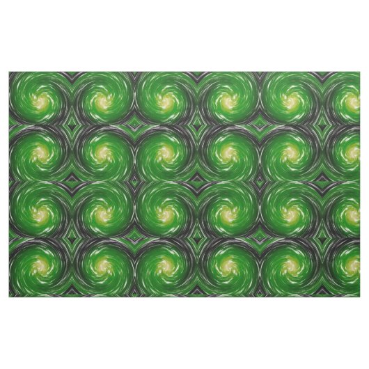 Green Twist Abstracte Art Stof (Fat Quarter)