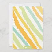 Green Typography Chic Sip & See Hallo Baby shower Kaart (Achterkant)