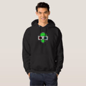 Green Ufo With 3d Glasses   Hoodie (Voorkant volledig)