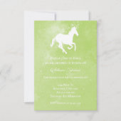 Green Unicorn Vrijgezellenfeest nodigt uit Kaart (Voorkant)