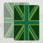 Green Union Jack Flag Decor (Voorkant / Achterkant)