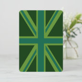 Green Union Jack Flag Decor (Staand voorkant)