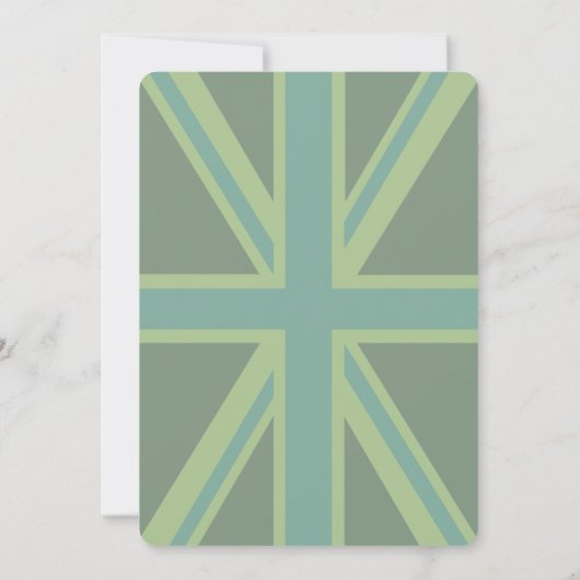 Green Union Jack Flag Decor (Achterkant)