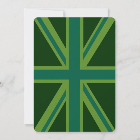 Green Union Jack Flag Decor (Voorkant)