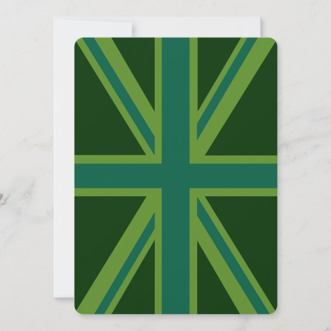 Green Union Jack Flag Decor (Voorkant)