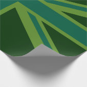 Green Union Jack Flag Decor Cadeaupapier (Hoek)