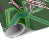 Green Union Jack Flag Decor Cadeaupapier (Rol Hoek)