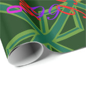 Green Union Jack Flag Decor Cadeaupapier (Rol Hoek)