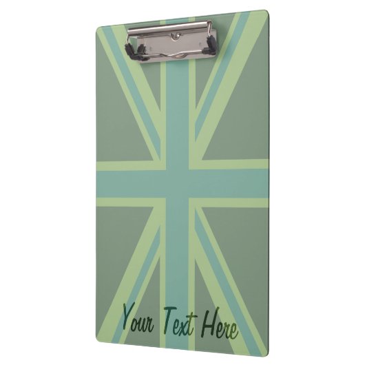 Green Union Jack Flag Decor Klembord (Links)