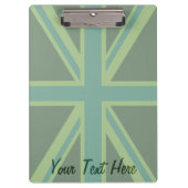 Green Union Jack Flag Decor Klembord (Voorkant)