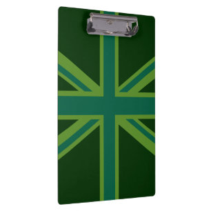 Green Union Jack Flag Decor Klembord