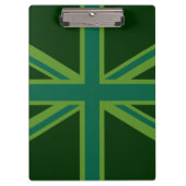 Green Union Jack Flag Decor Klembord (Voorkant)