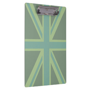 Green Union Jack Flag Decor Klembord