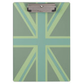 Green Union Jack Flag Decor Klembord (Voorkant)