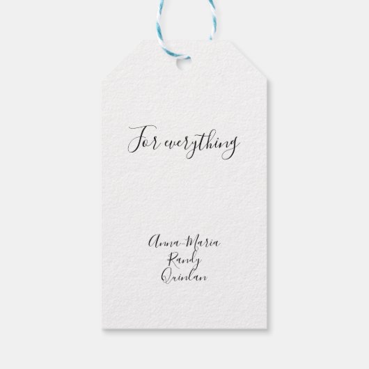 Green Unique Stripes Cadeaulabel (Achterkant)