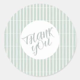 Green Unique Stripes Ronde Sticker