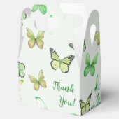 Green Unisex Butterfly Baby shower Bedankt Bedankdoosjes (Geopend)