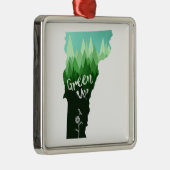 Green Up Vermont Metalen Ornament (Rechts)
