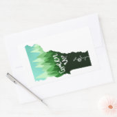Green Up Vermont Rechthoekige Sticker (Envelop)