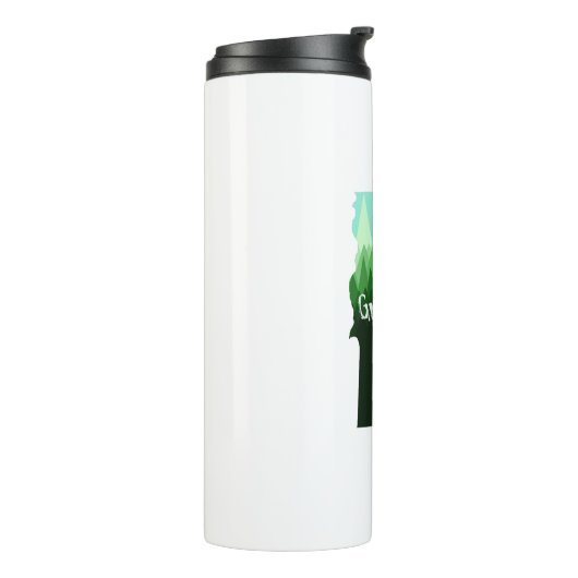 Green Up Vermont Thermosbeker (Gedraaid links)