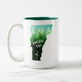 Green Up Vermont Tweekleurige Koffiemok (Links)