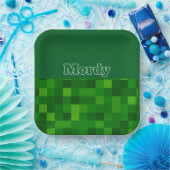 Green upsherin-bord papieren bordje (Feest)