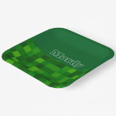 Green upsherin-bord papieren bordje (Gebogen)