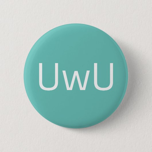 Green Uw Face Ronde Button 5,7 Cm (Voorkant)