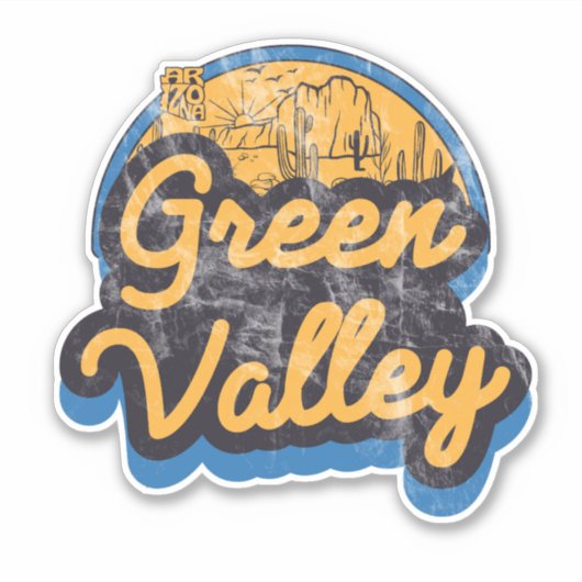Green Valley, Arizona Sticker (Voorkant)