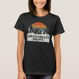 Green Valley AZ Arizona zonsondergang cactus mou T-shirt