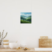 Green Valley Dreamscape Poster (Keuken)