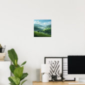 Green Valley Dreamscape Poster (Thuiskantoor)