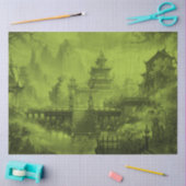Green van Aziatische Pagoda Tissue Paper Tissuepapier (Craft)