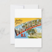 Green van Providence Rhode Island Save The Date (Voorkant)