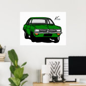 Green Vauxhall Viva HC Poster (Thuiskantoor)