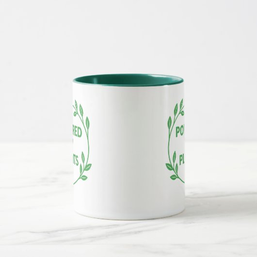 Green Vegan Plant Based Mug Mok (Midden)